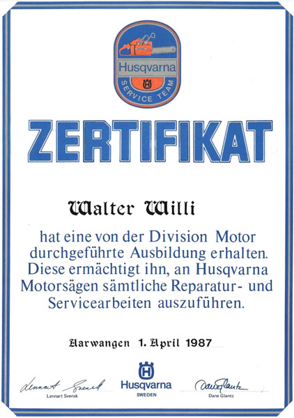 zertifikat